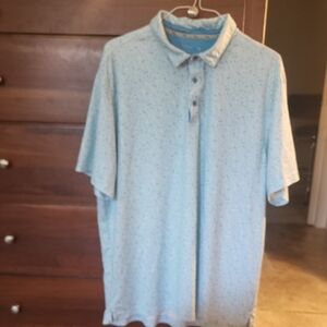 Walter Hagen Light Blue Patterned Polo Shirt